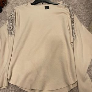 Aaeda sweater with glitter sleeves